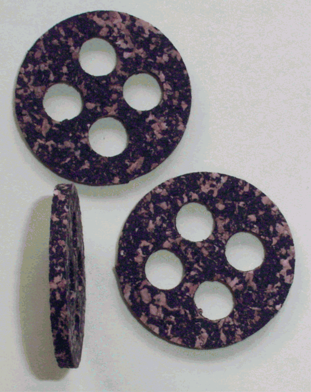 4-Loch-Benzinhahn-Dichtung 3 mm stark